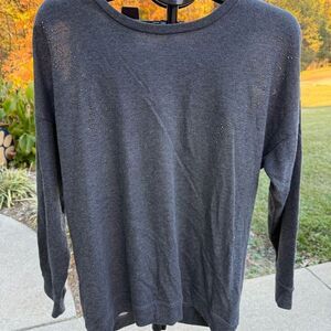Venus Gray Pullover Sweater Women's Large Long Sleeve